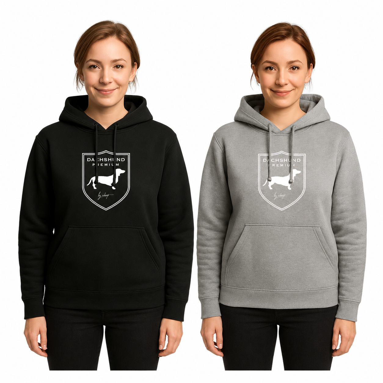 Dackelhoodie "Dackelwappen", Ansicht 3